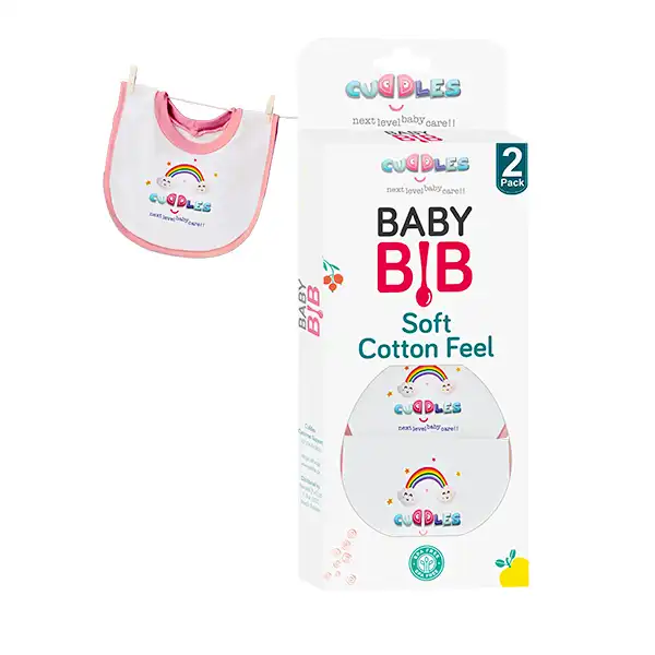 Cuddles Ultra Soft Baby Bibs Pack Of 2